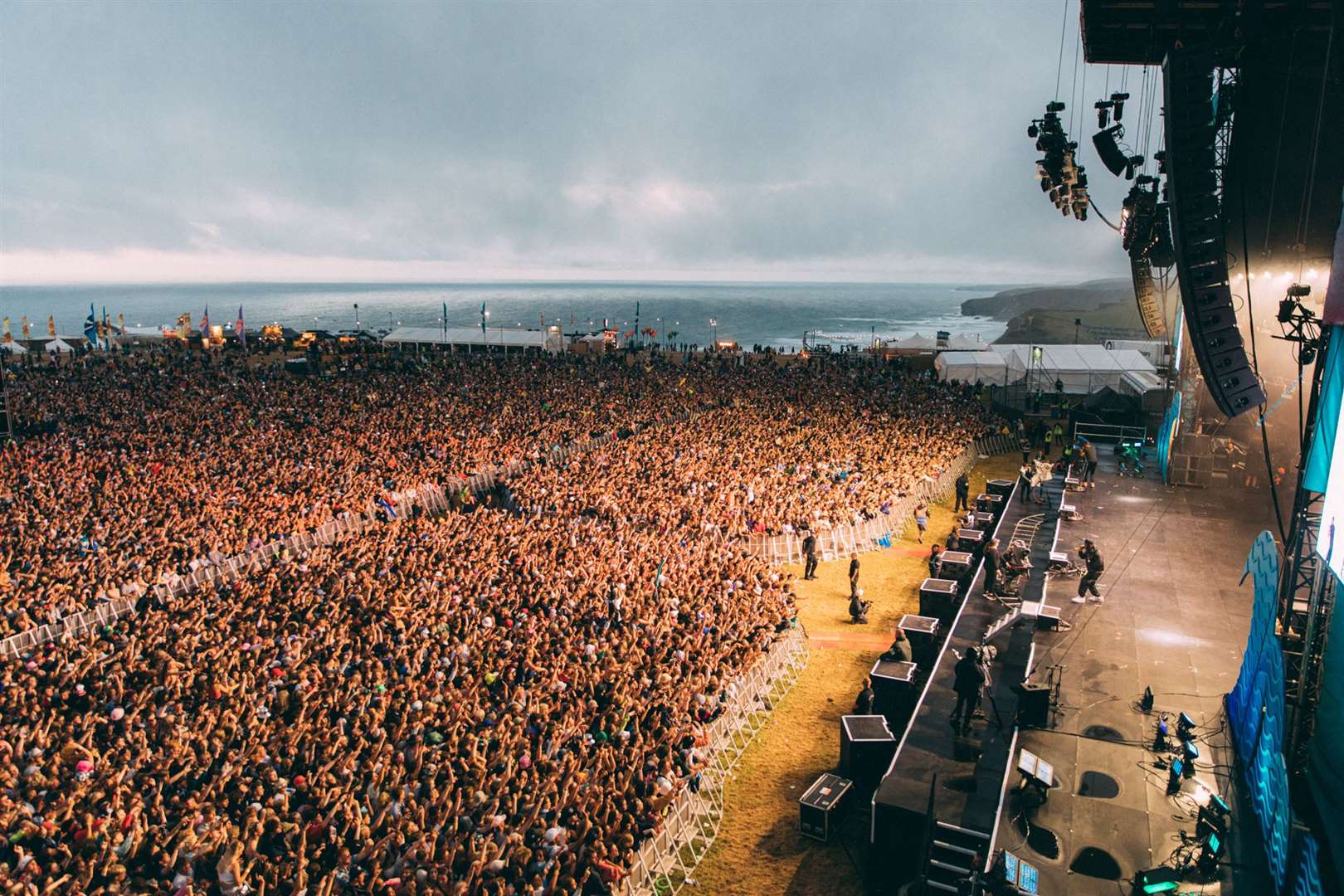 Festivalgoers during the Boardmasters music and surfing festival in Cornwall (Darina Stoda/Boardmasters/PA)