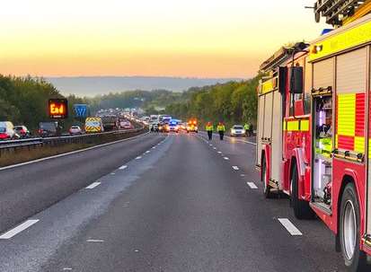 The scene of the incident. Picture: Kent Police RPU.