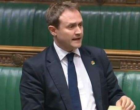 Tom Tugendhat thinks the police should investigate the leaks. Picture: Parliament TV