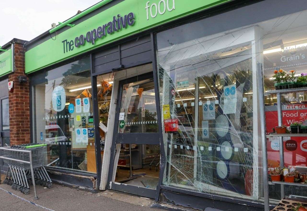 Co-op On Isle Of Grain To Reopen After Ram-raid Burglars Smash Through 