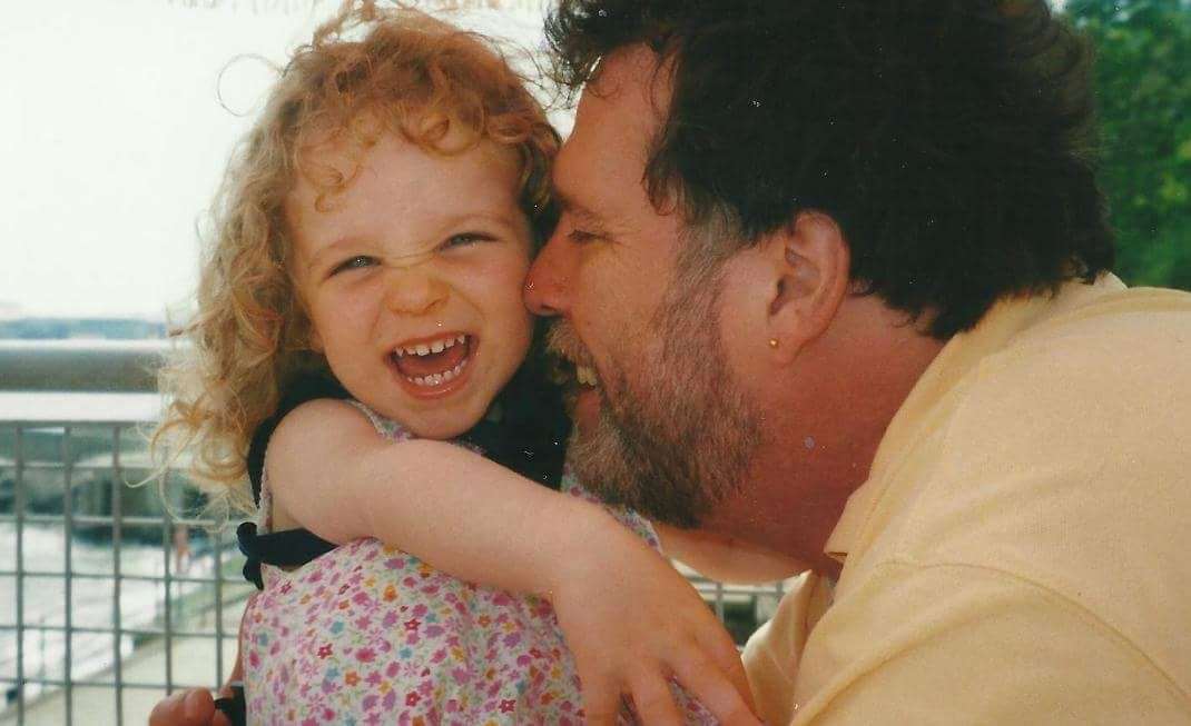 Best little friend; Kelly Turner with dad Martin