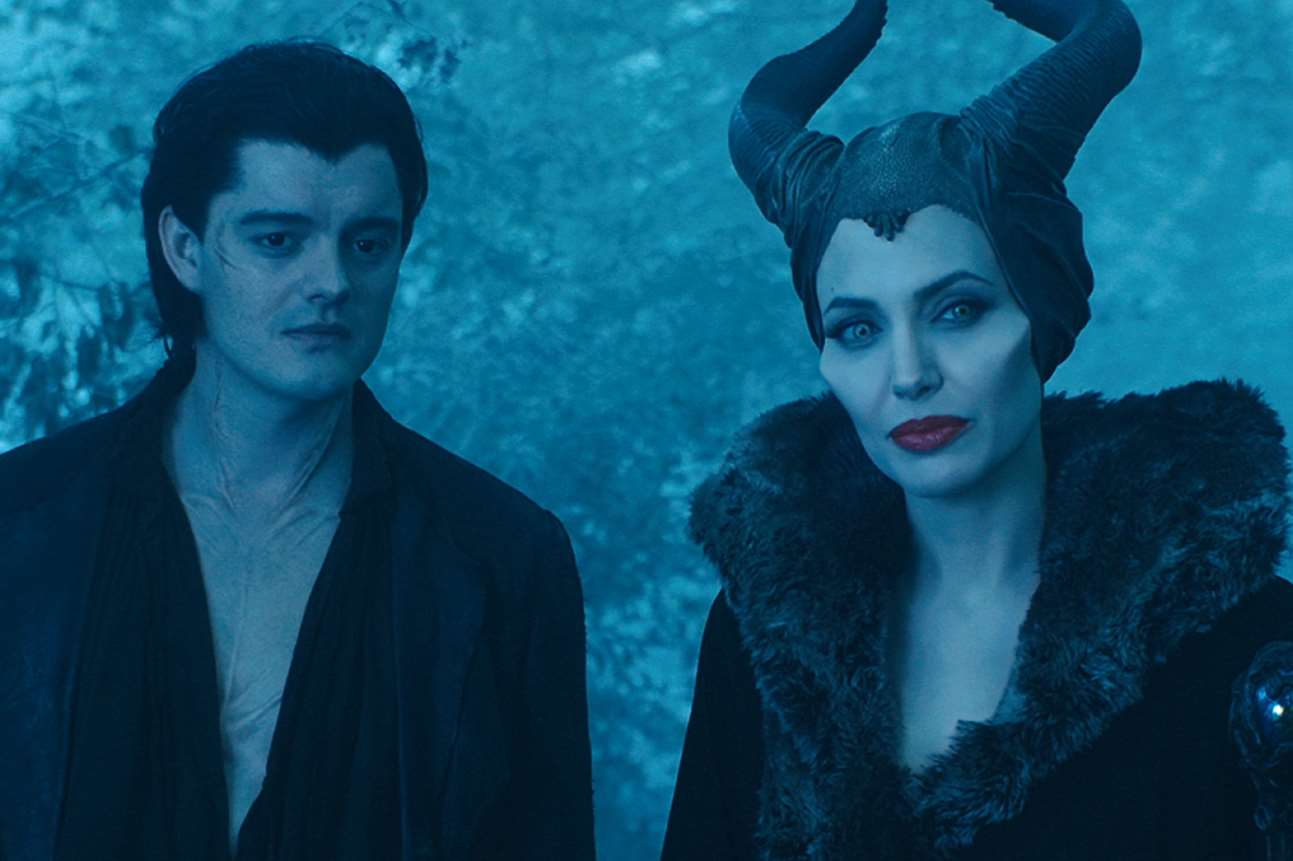 Maleficent, with Diaval (Sam Riley) and Maleficent (Angelina Jolie). Picture: PA Photo/Disney Enterprises, Inc