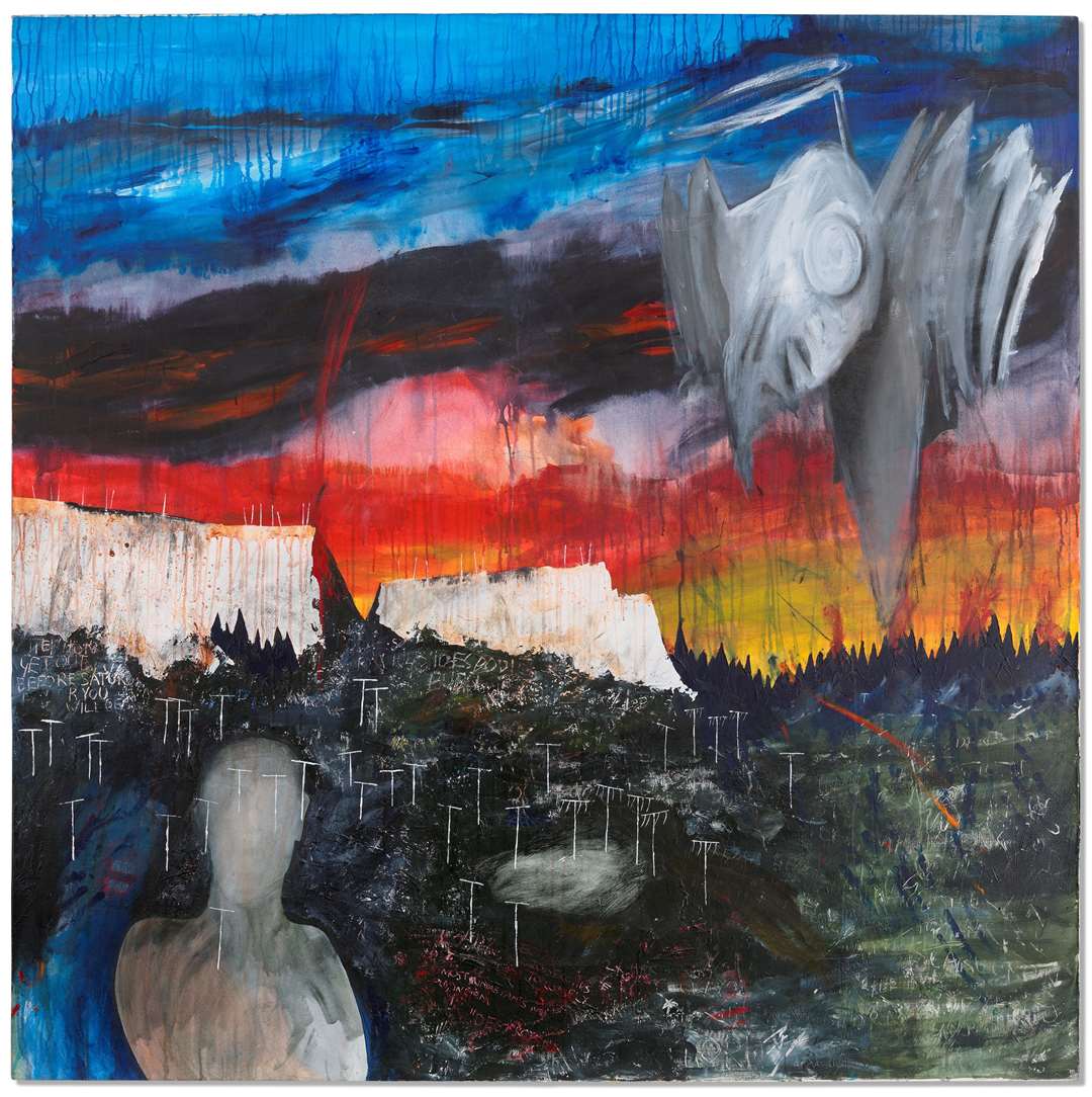 Get Out Before Saturday will be one of the pieces by Stanley Donwood on display (Stanley Donwood/Ashmolean Museum/PA)