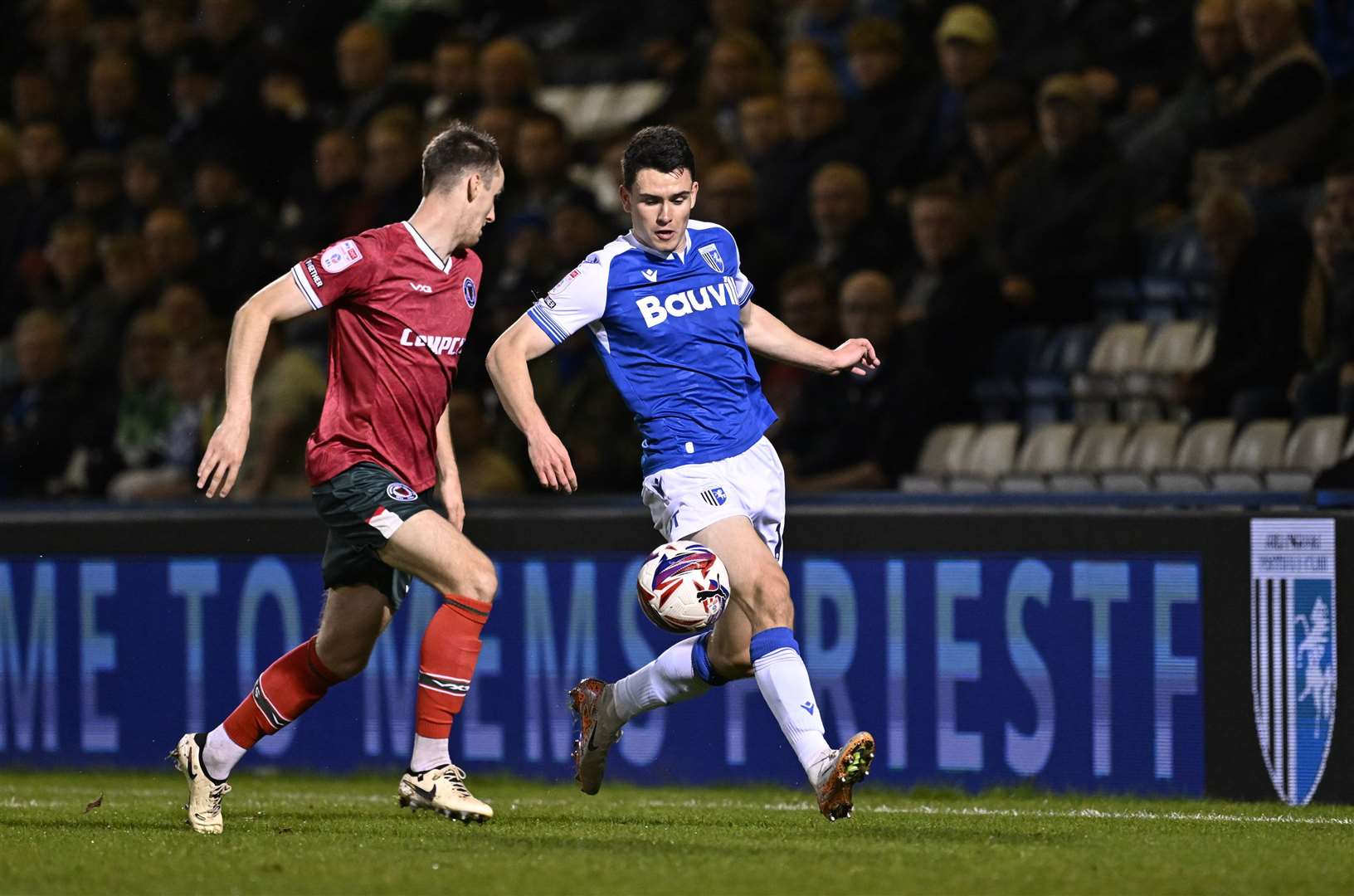 Marcus Wyllie in action for Gillingham against Newport County Picture: Barry Goodwin