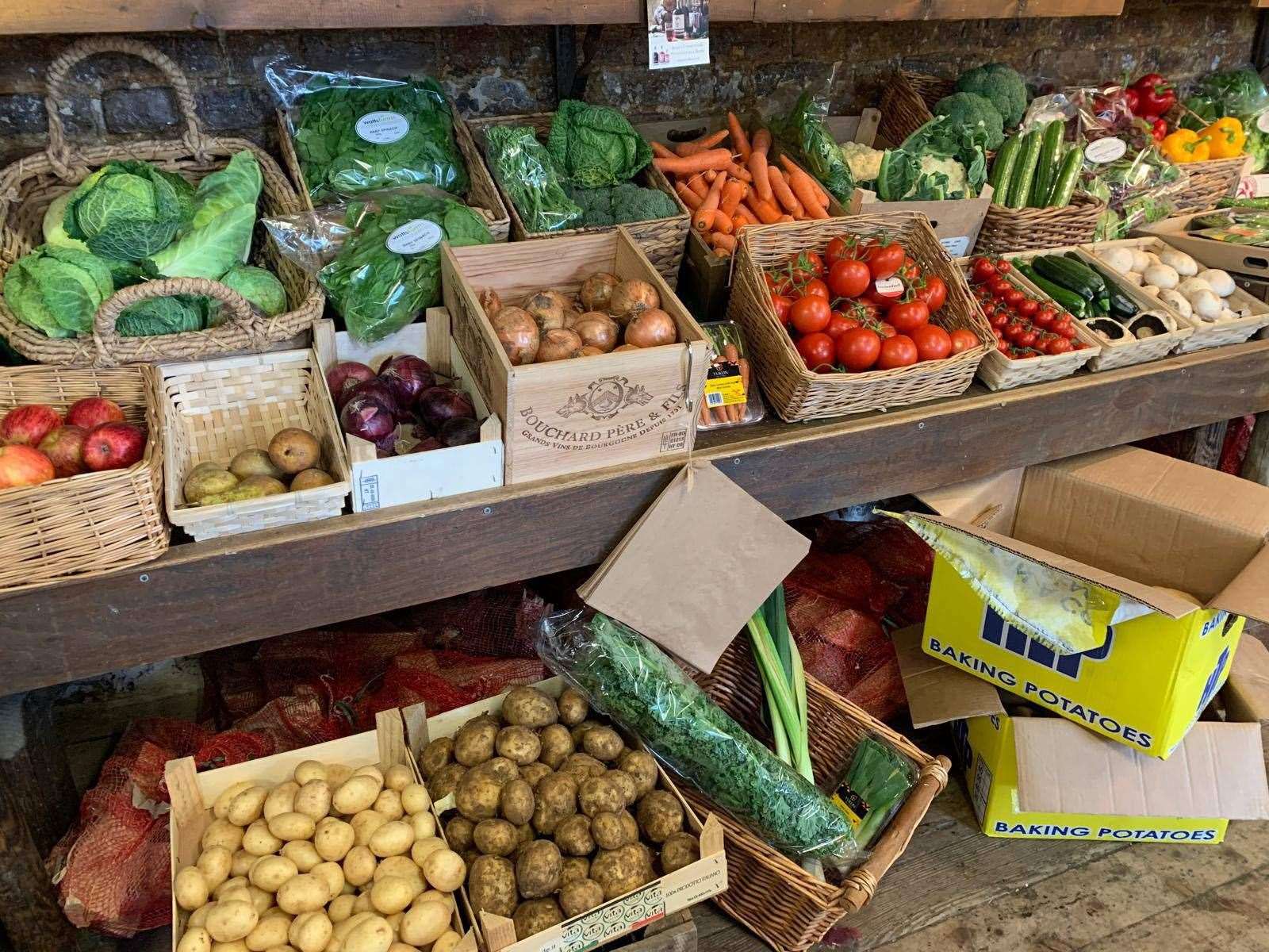 The shop is well know its fresh local produce