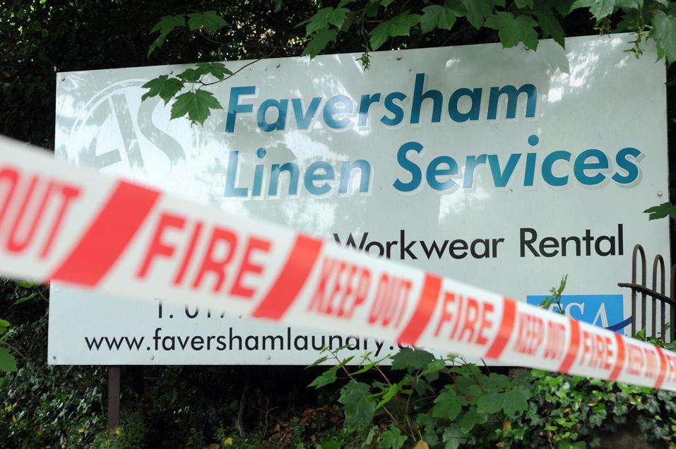 Fire investigation at Faversham Linen Services