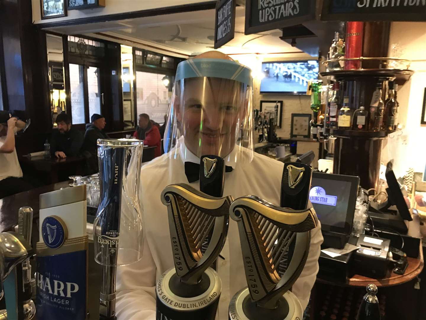 James McAlister, manager of the Morning Star Bar and Restaurant in Belfast (Rebecca Black/PA)