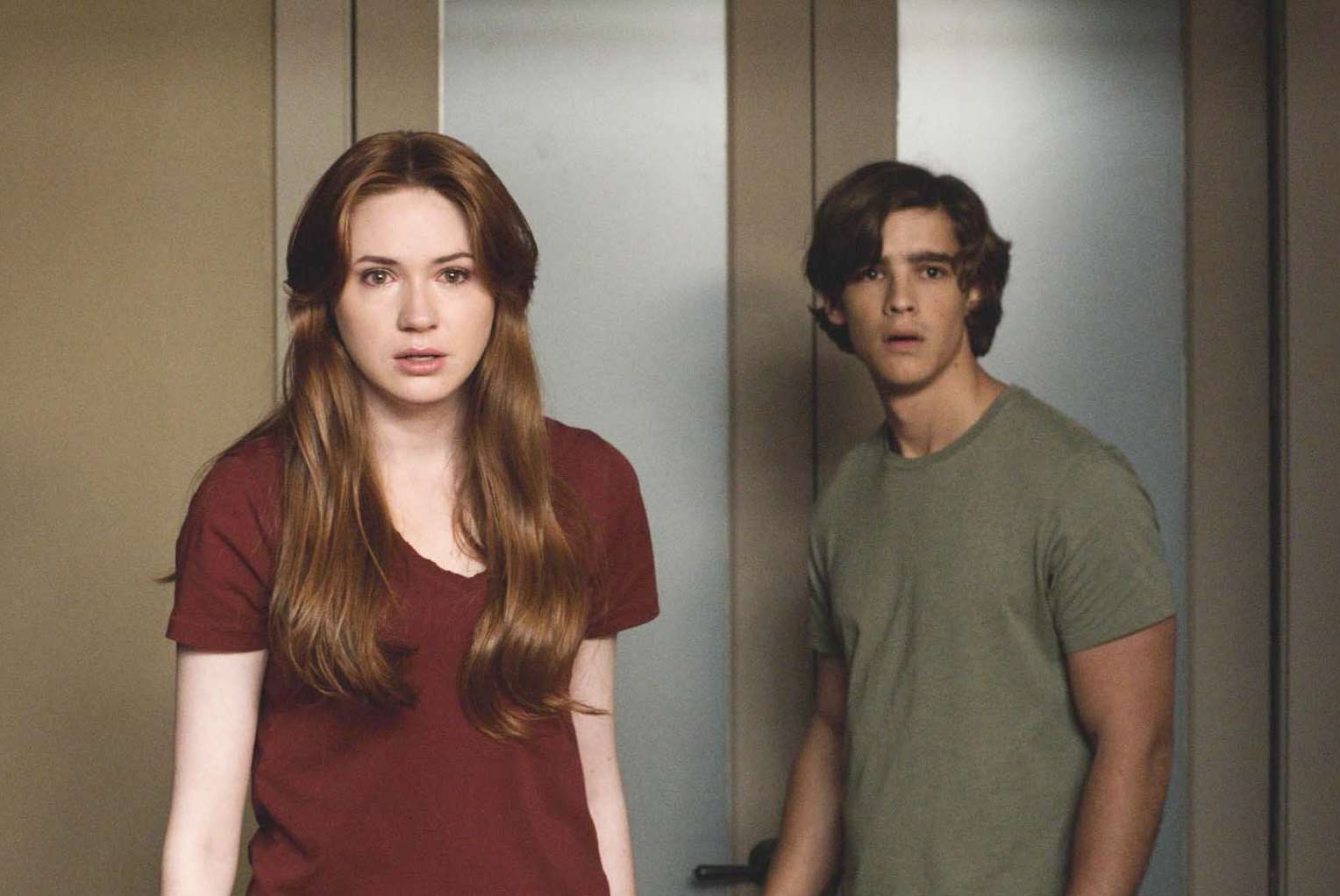 Oculus, with Karen Gillan and Brenton Thwaites. Picture: PA Photo/Warner Bros