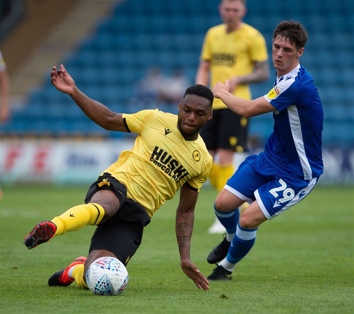 Ben Allen gets a chance to play in Gillingham's first team during a friendly with Millwall last summer