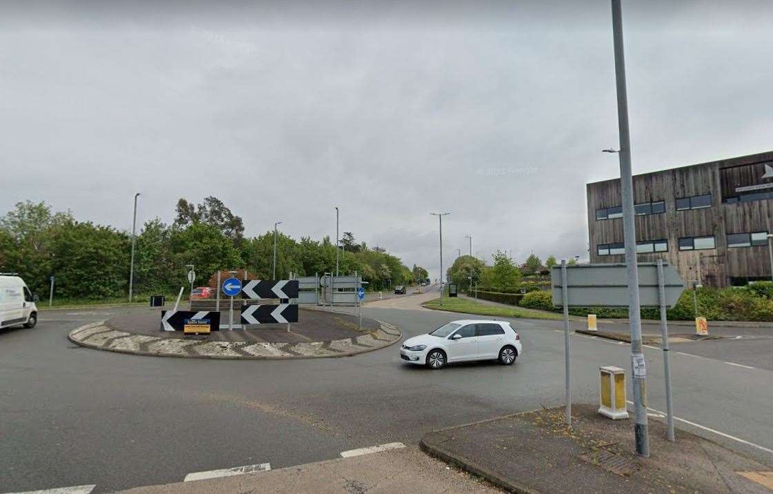 The A2990 is shut to westbound traffic near Estuary View roundabout. Picture: Google Street View