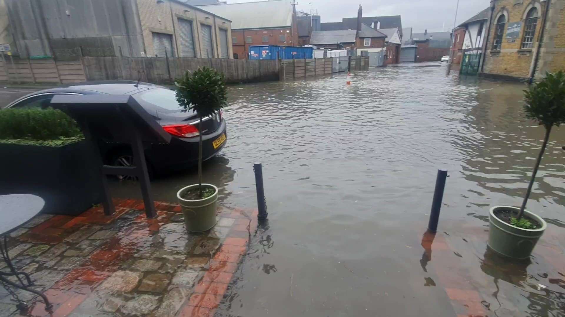 Flooding in Faversham isn't irregular, but the tide today was very high