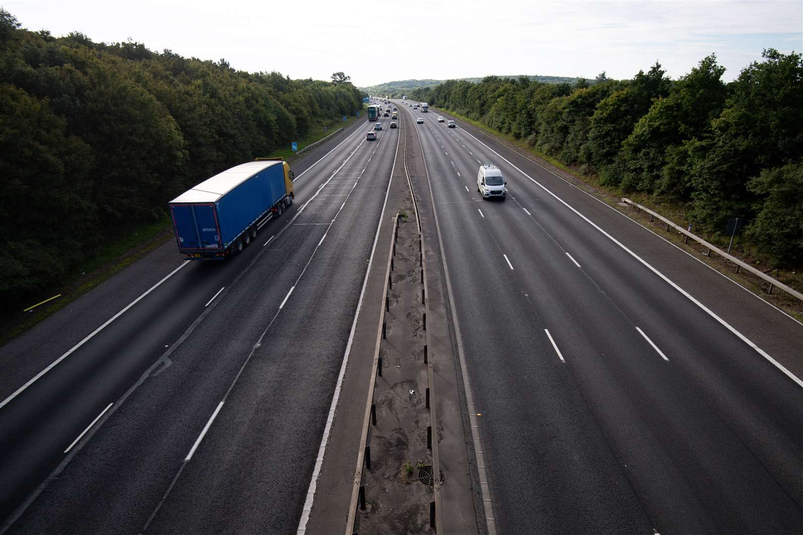 Rush hour on the M40 near Warwick (Jacob King/PA)