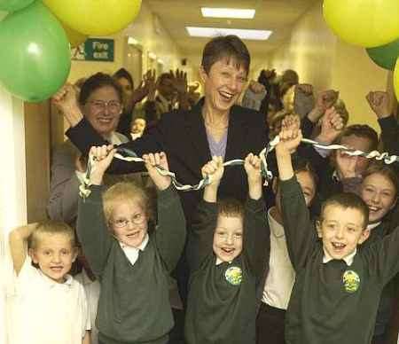 The new building is officially opened. Picture: GRANT FALVEY