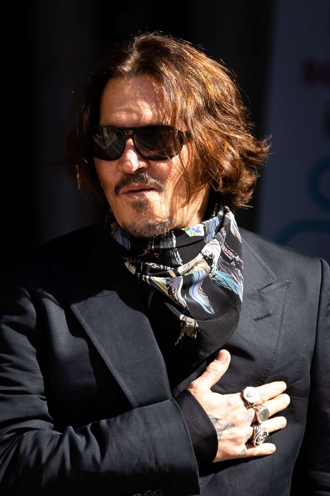 Johnny Depp arriving at the High Court in London (Aaron Chown/PA)