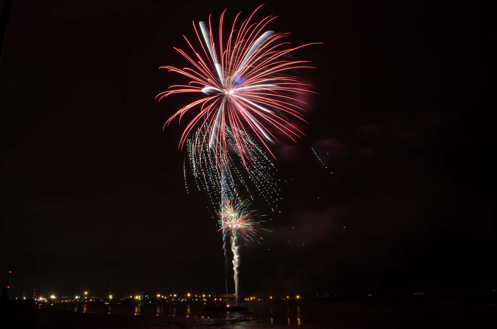 The Gravesend riverside fireworks show last year. Photo: Jason Arthur