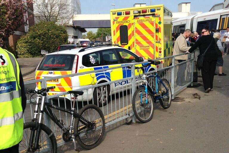 The scene at Dartford train station this morning. Picture by @omg_itstashan