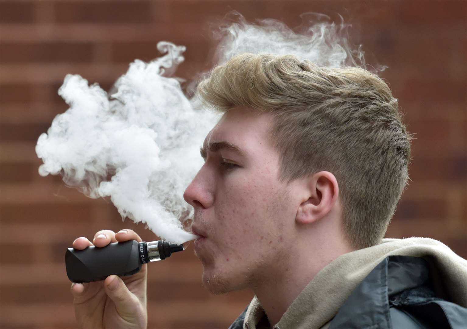 A man vaping (Nick Ansell/PA)