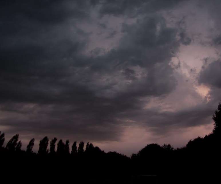 They sky over Ashford ahead of the storm