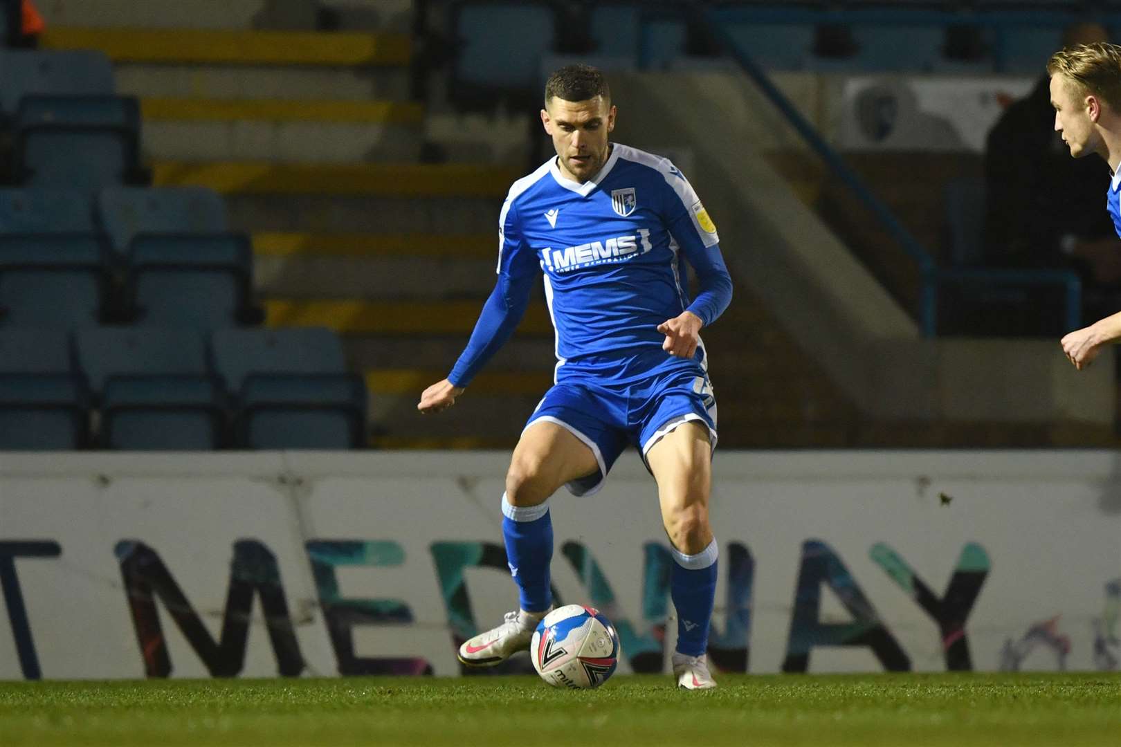 Stuart O'Keefe on the ball for Gillingham Picture: Keith Gillard