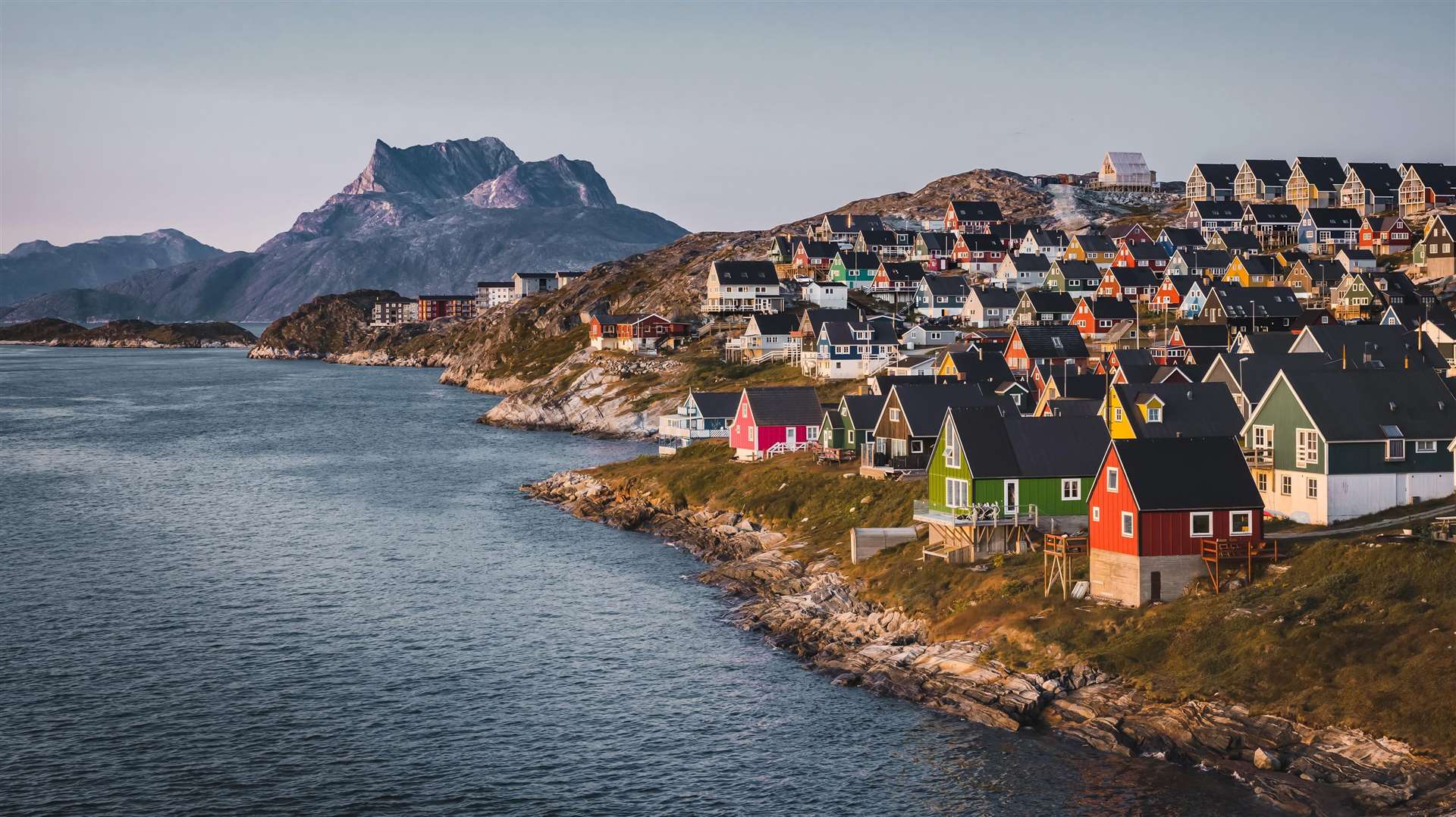 The airport at Nuuk, the striking capital of Greenland, is welcoming new flights so more travellers can visit. Picture: Alamy/PA