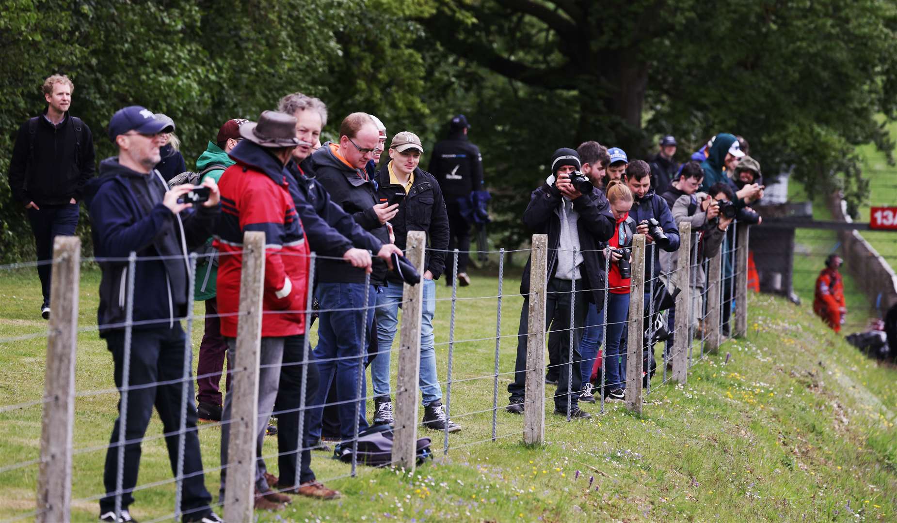 Spectators enjoying part of the 2.4-mile Grand Prix loop. Picture: British GT/Jakob Ebrey