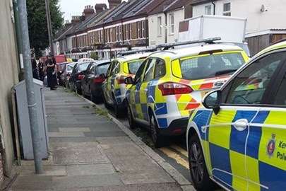 Police uncovered a cannabis factory, picture, Dartford Gossip page.