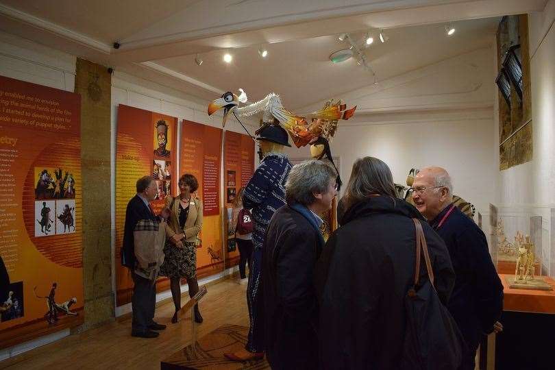 The exhibition gallery at the Trinity Theatre