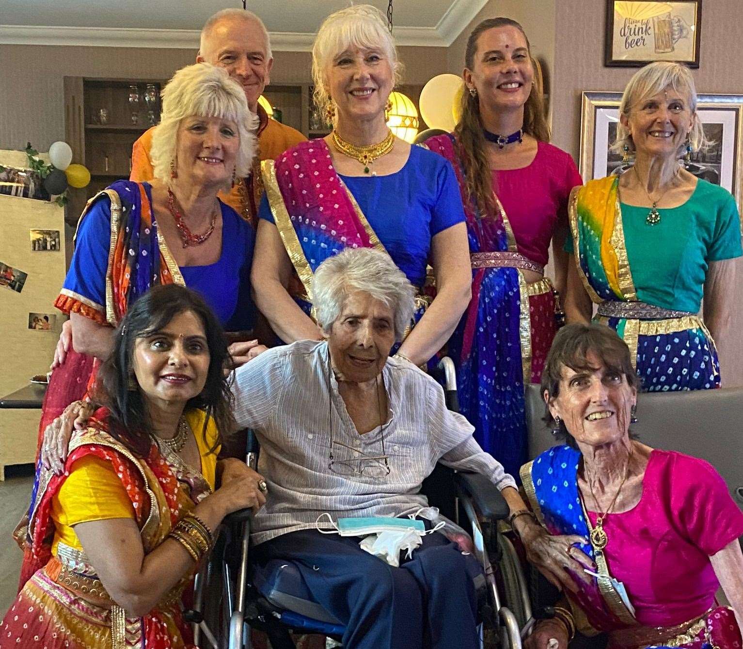 Madge was treated to a performance by Bollywood Blast