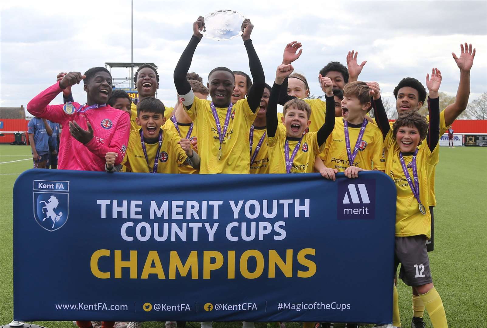 Danson Sports Yellow won the Kent Merit Under-14 Boys Plate Final. Picture: PSP Images
