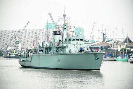 HMS Cattistock in Medway