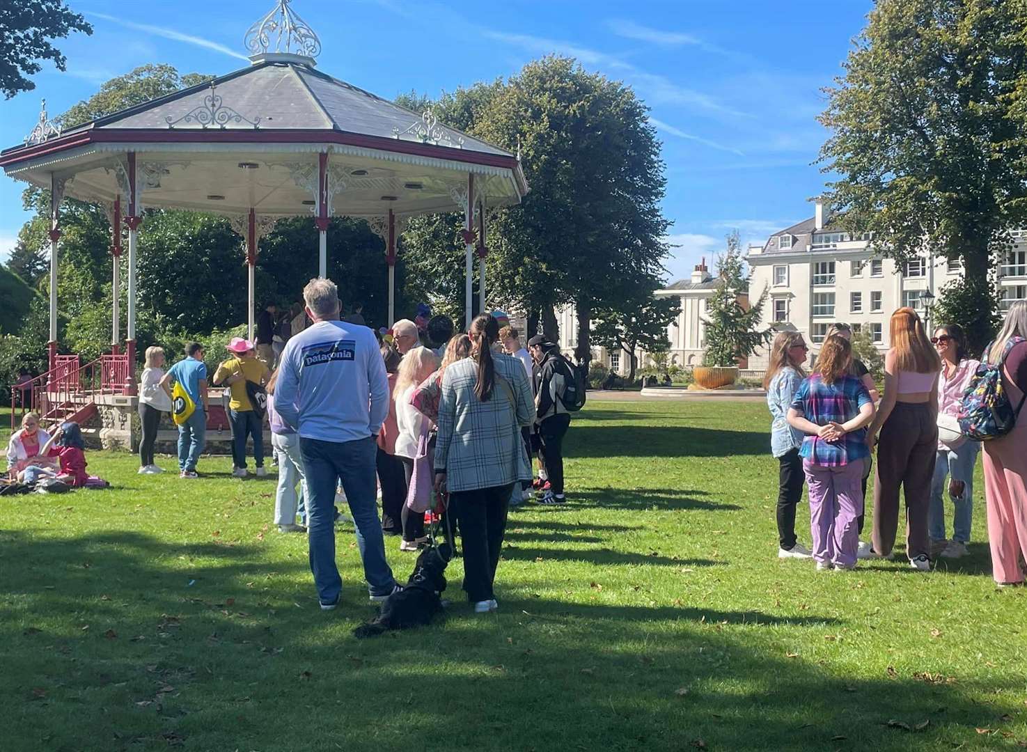 Friends of Tom Watson gathered at the bandstand in Canterbury's Dane John Gardens to celebrate the life of the 18-year-old