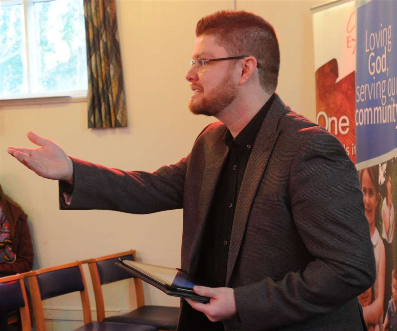 Kevin Felix-Hollington at Halling Baptist Church in 2016. Picture: Steve Crispe