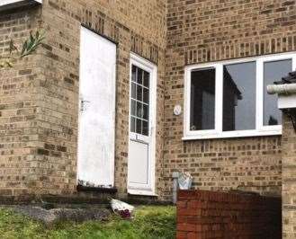 Floral tributes at 13 Goodall Close, Gillingham, following a fatal house fire