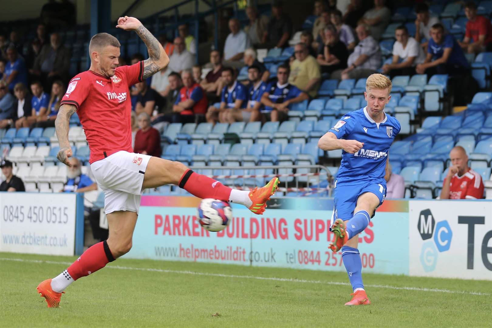 Gillingham versus Swindon Town at Priestfield Stadium Picture: KPI (59071758)