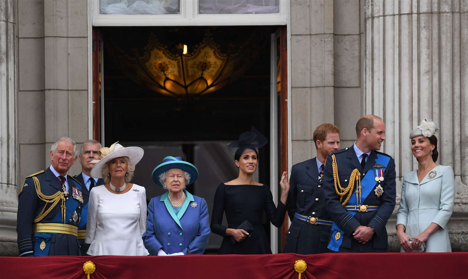 The Queen and the royal family (Victoria Jones/PA)