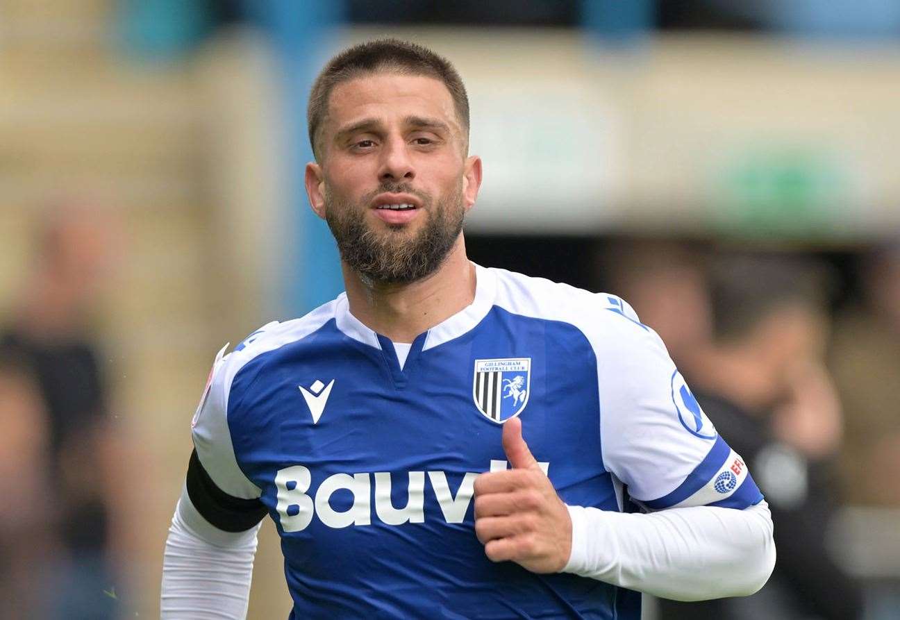 Gillingham captain Max Ehmer says the away fans are owed a performance Picture : Keith Gillard