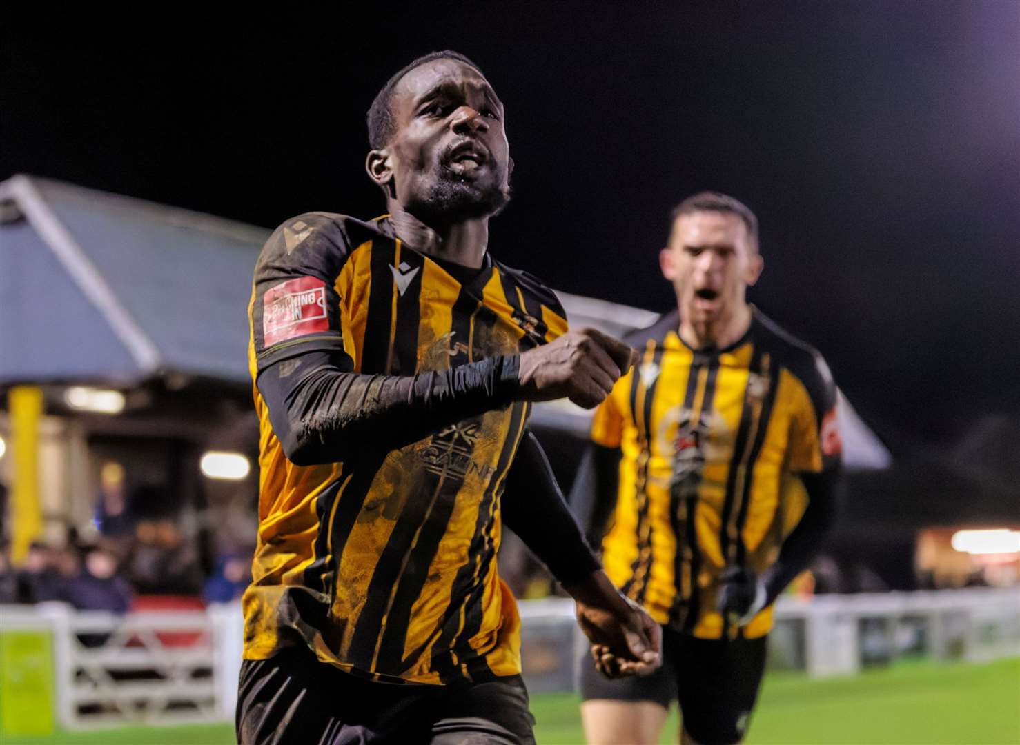 Folkestone midfielder Amadou Kassarate. Picture: Helen Cooper