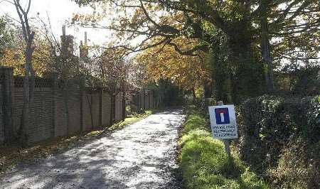 Budd Lane in Wittersham where the tragedy happened. Picture: DAVE DOWNEY