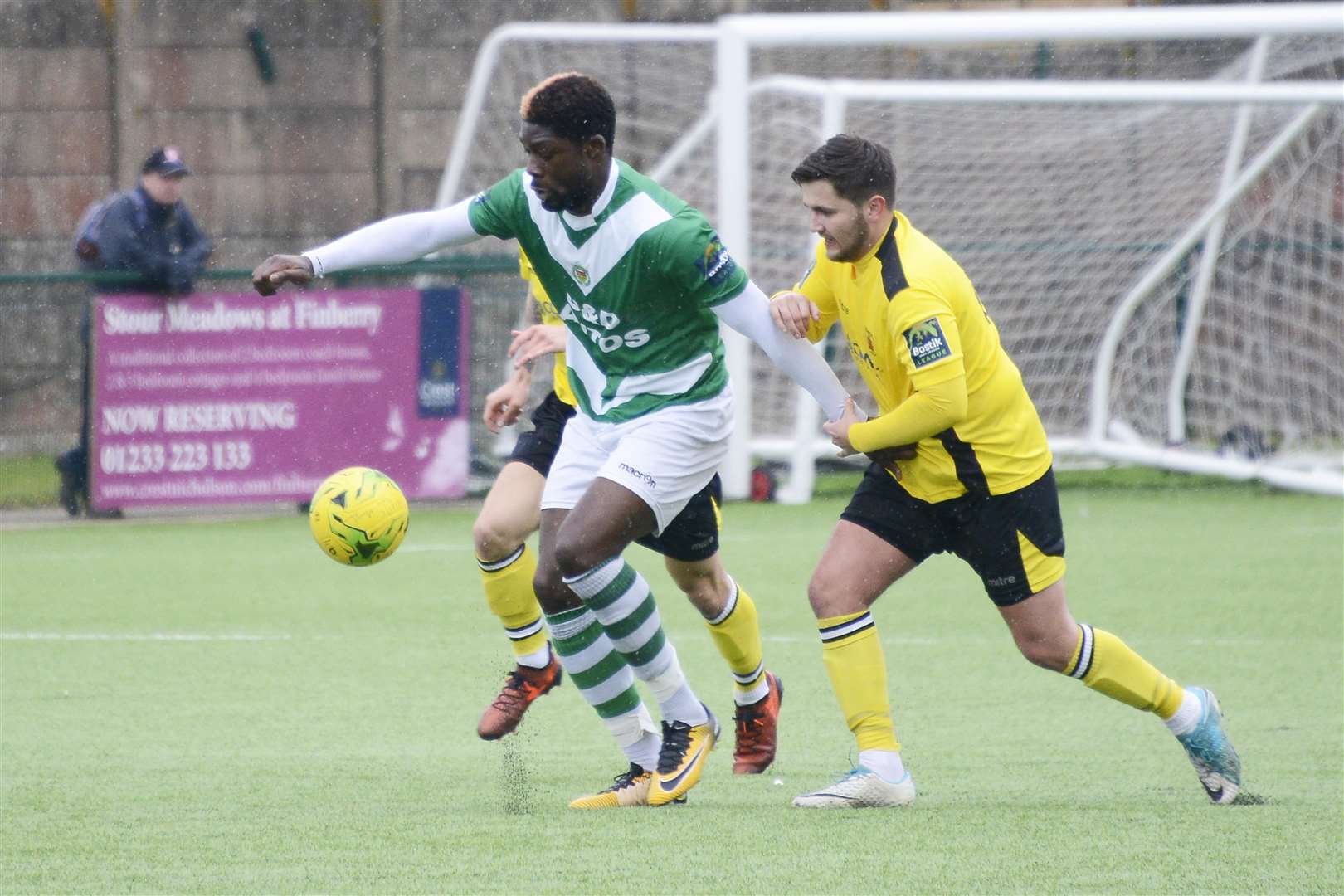 Action from Ashford's 3-1 win over Faversham on Easter Monday Picture: Paul Amos