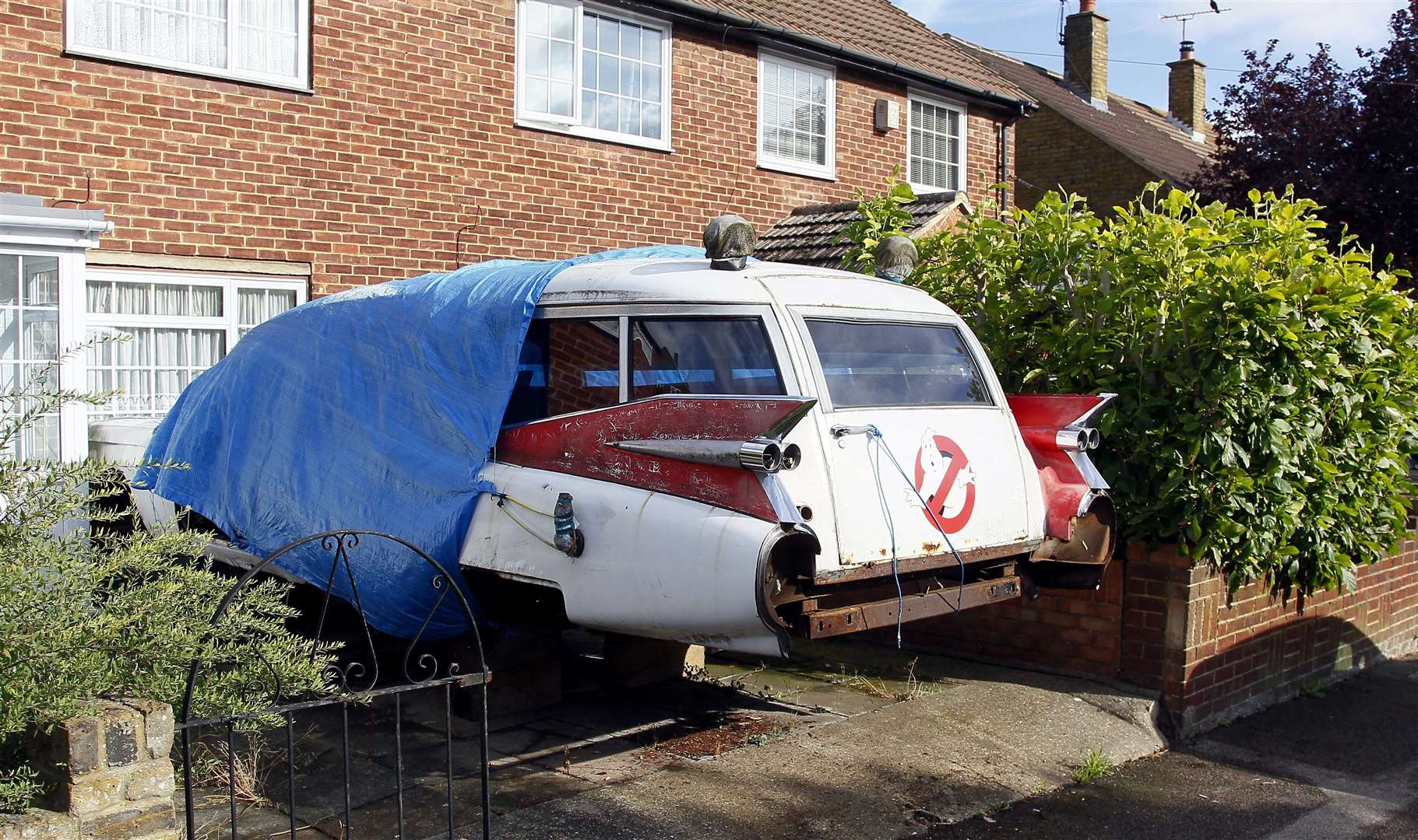 The car is in a Twydall driveway