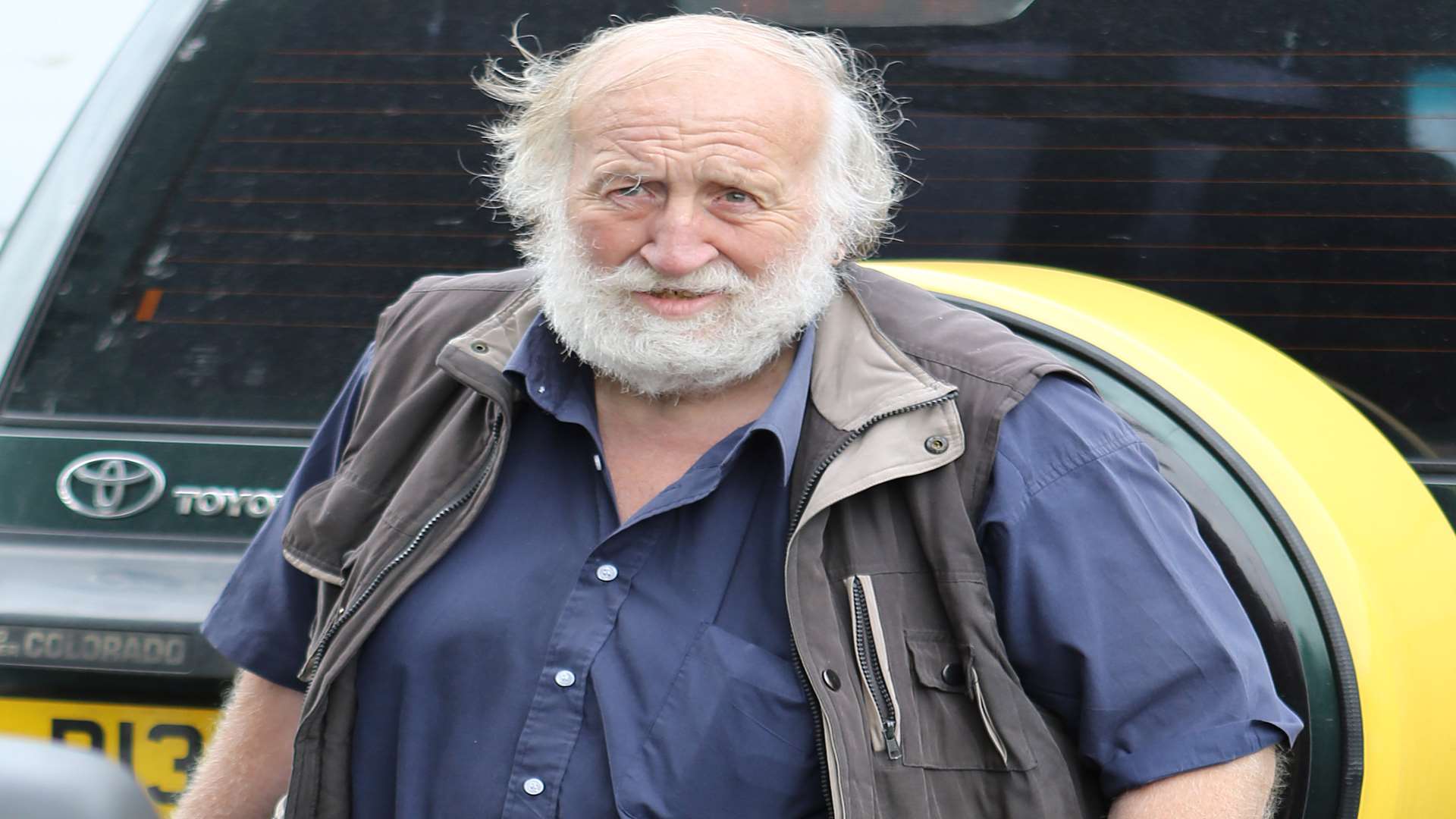 Aubrey Ash-Smith outside his home when it was searched by police in 2013. Picture: Invicta Kent Media/Jim Bennett