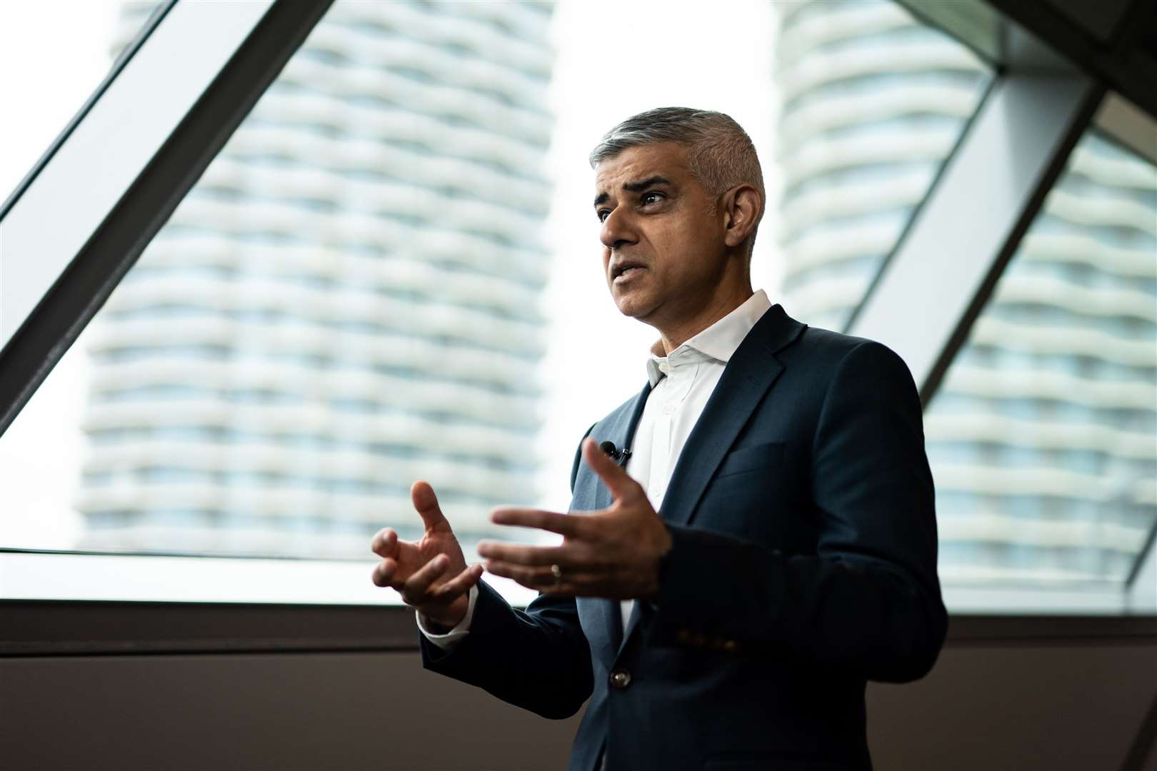 Mayor of London Sadiq Khan has urged the Government to ditch its asylum seeker barge accommodation plan (Aaron Chown/PA)