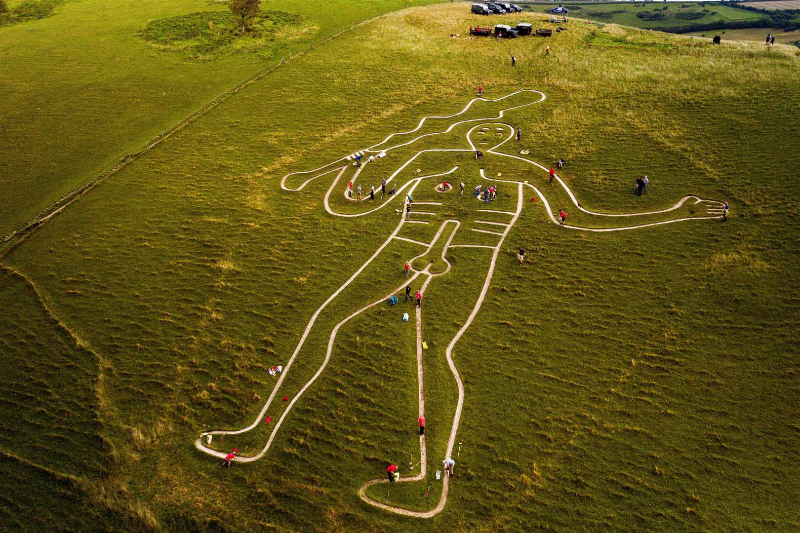 The Cerne Abbas Giant in Dorset (Ben Birchall/PA)