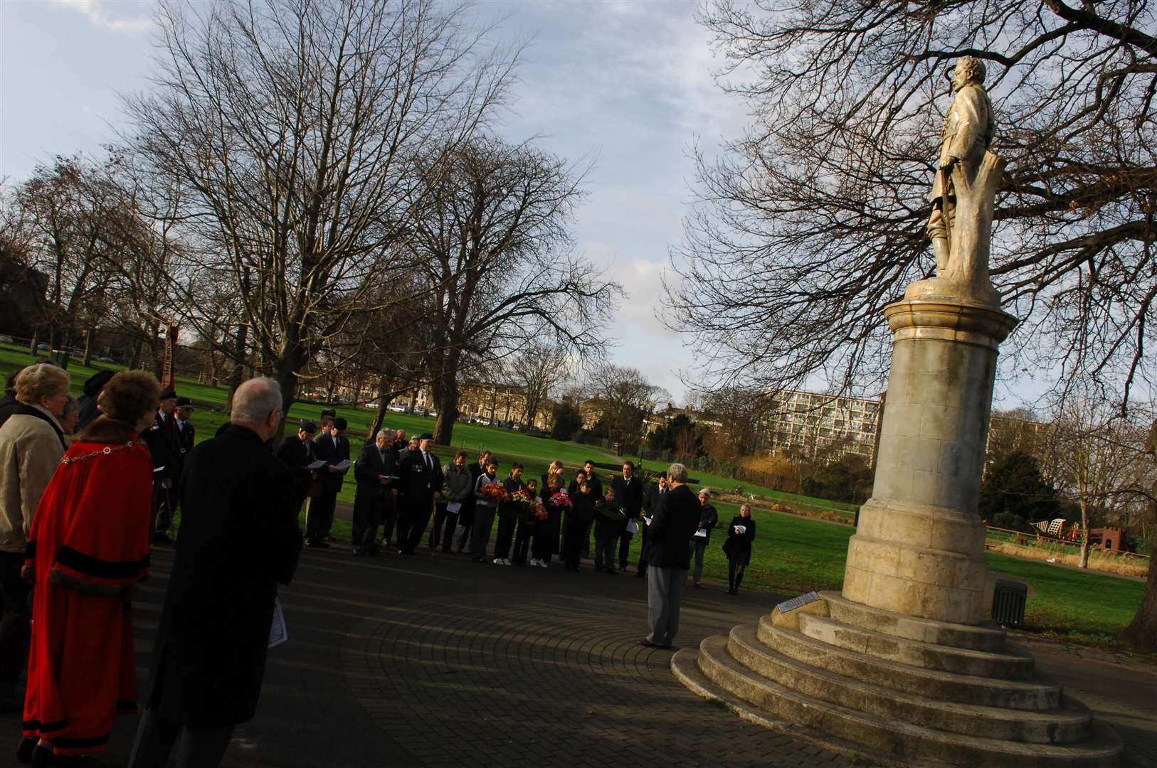 Gravesend's Gordon Memorial Gardens - where Gunther Pluschow is believed to have slept during this time in the town