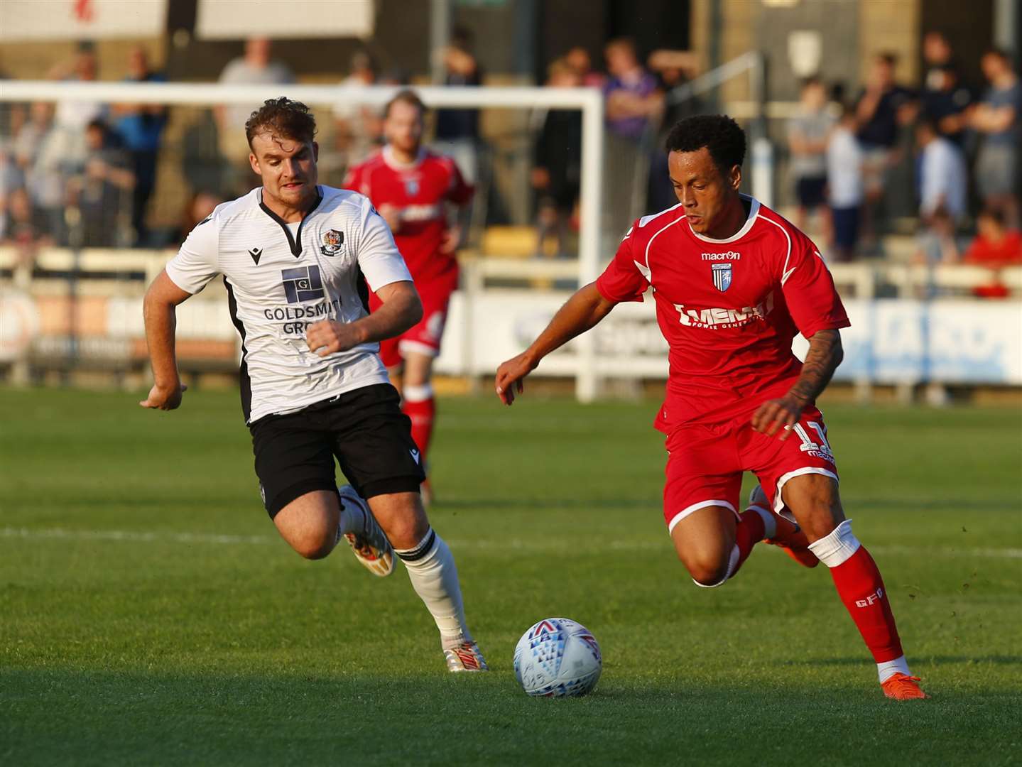 Elliott List played upfront for the Gills at Dartford in the opening half Picture: Andy Jones
