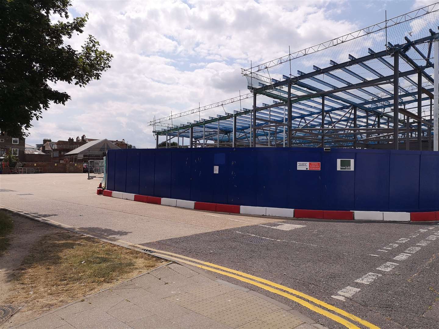 Construction of the new store continues in Park Street, Deal. Picture: Daniel Hodgson