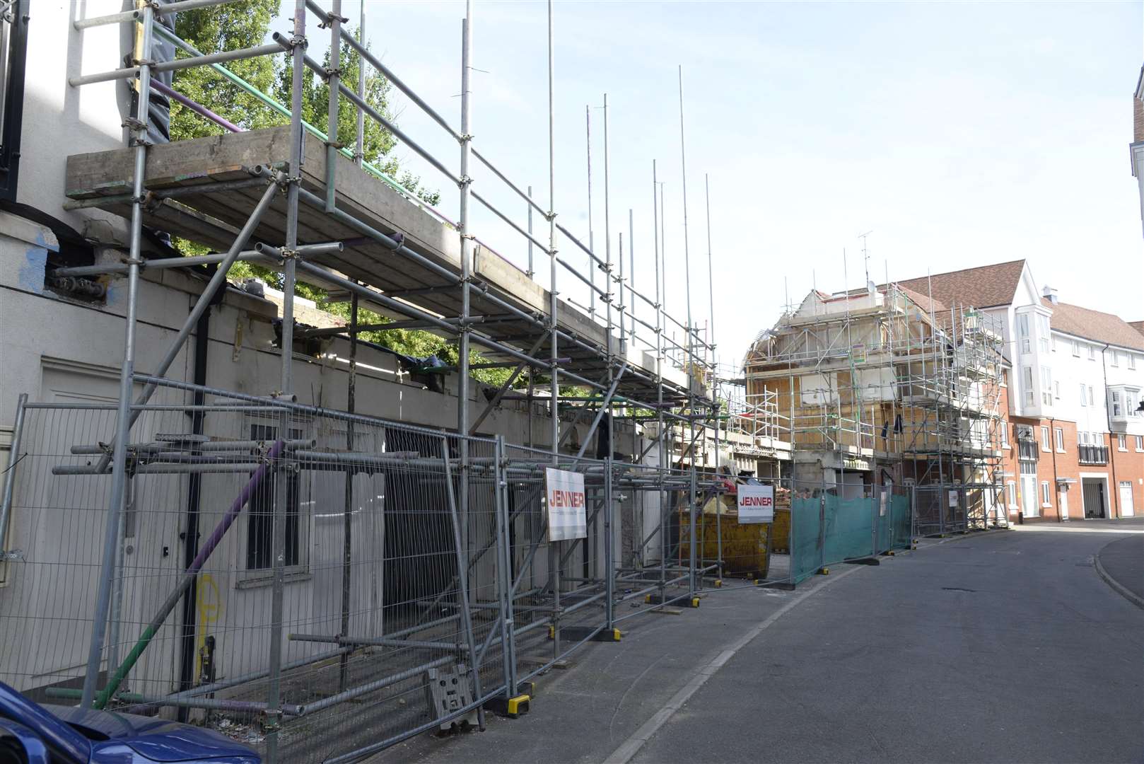 The wrecked Tannery flats in Creine Mill North, Canterbury unrebuilt since the fire 12 months ago . Picture: Chris Davey FM4412978 (5520890)