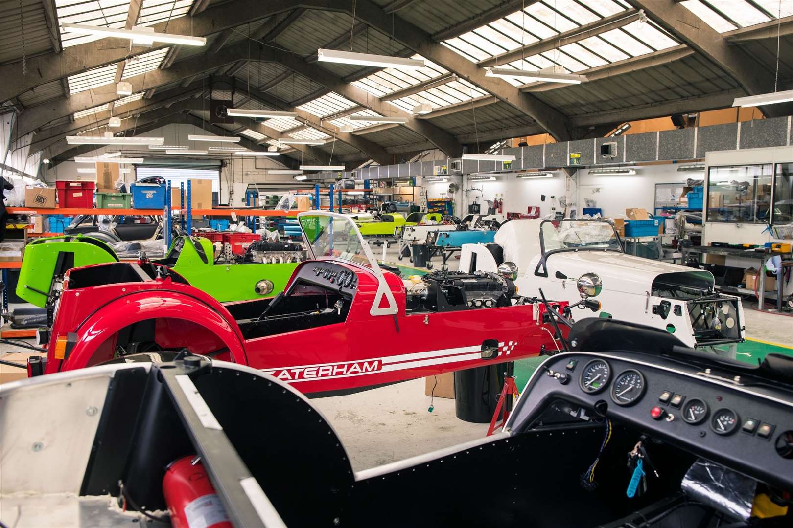 The Caterham factory in Dartford. Picture: PA Photo/Johnny Fleewood