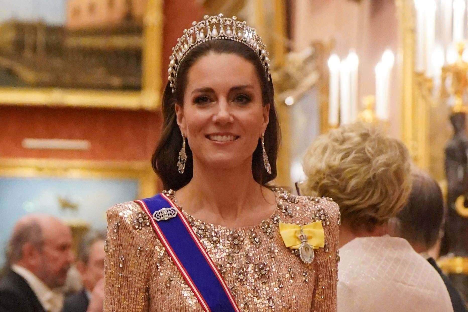 Royals Dazzle At Glittering Diplomatic Reception At Buckingham Palace