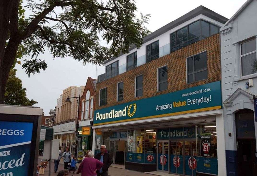 plans-for-flats-above-poundland-in-gillingham-high-street-submitted